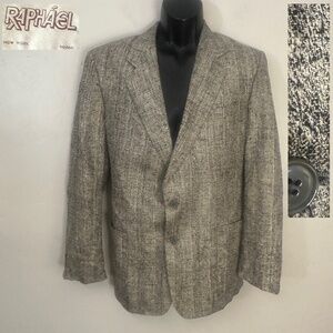Raphael Silk Blazer ~42R no size tag Made in Italy Gently worn 100% silk